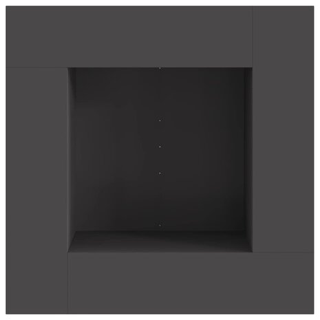 Vuurkorf Zwart 80 x 80 x 40 cm Staal 6