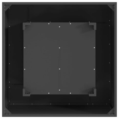 Vuurkorf Zwart 80 x 80 x 40 cm Staal 9