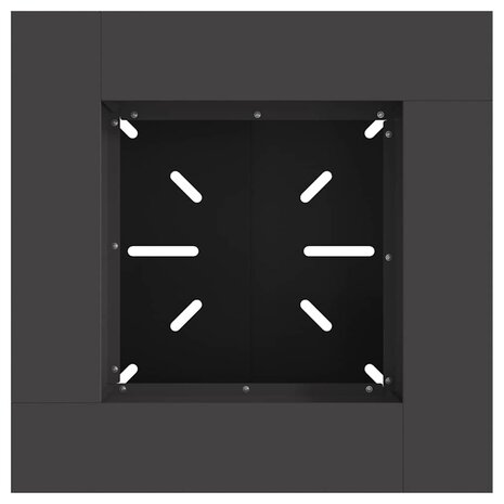 Vuurkorf Zwart 60 x 60 x 50 cm Staal 6