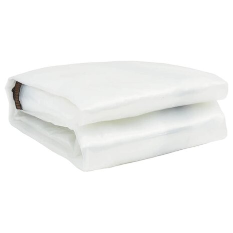 Doorzichtig zeildoek met zeilringen 1x10 m polyethyleen 3