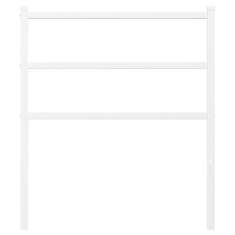 Vervangend hoofdbord 75 cm metaal wit 3