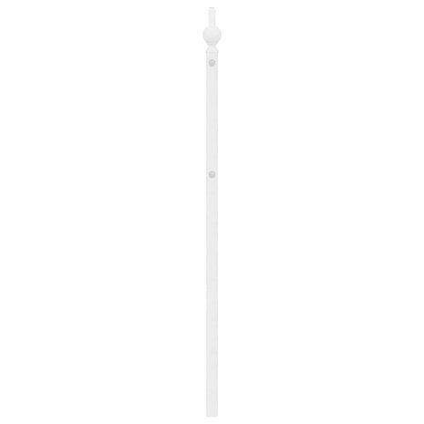 Vervangend hoofdbord 193 cm metaal wit 5