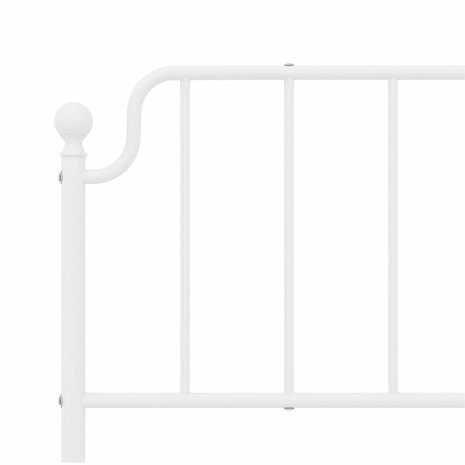 Vervangend hoofdbord 193 cm metaal wit 6
