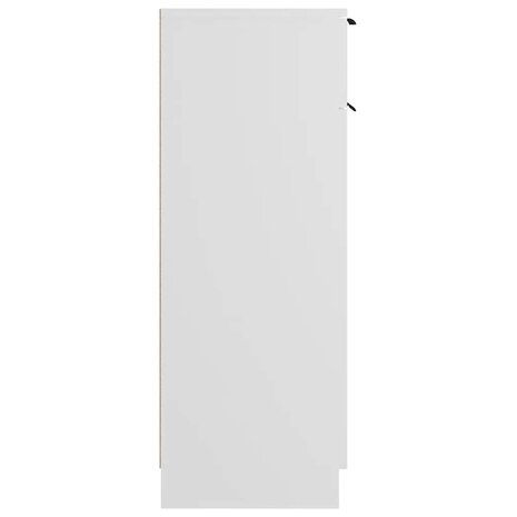 Badkamerkast 32x33,5x90 cm bewerkt hout wit 8