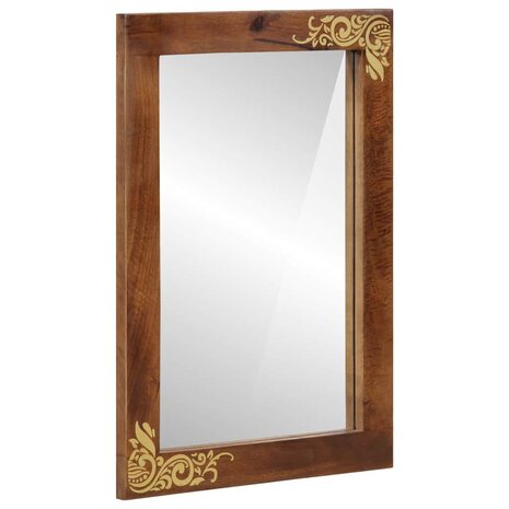 Badkamer Spiegel met spiegel Honingbruin 70 x 50 x 2,5 cm 1