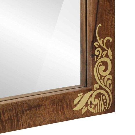 Badkamer Spiegel met spiegel Honingbruin 70 x 50 x 2,5 cm 6