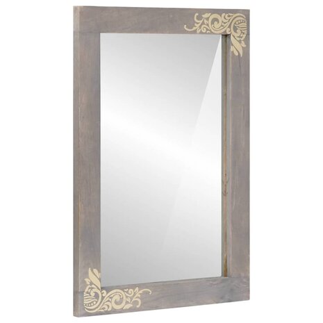 Badkamer Spiegel met spiegel Grijs 70 x 50 x 2,5 cm 1