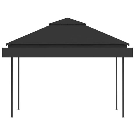 Prieel met uitschuifbare daken 180 g/m&sup2; 3x3x2,75 m antraciet 5