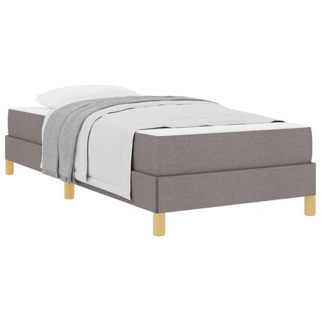 Boxspringbed met matras Taupe 80 x 200 cm Stof 2