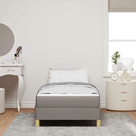 Boxspringbed met matras Taupe 80 x 200 cm Stof 3
