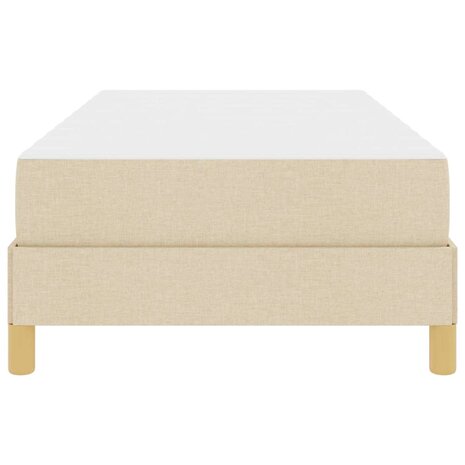 Boxspringbed met matras Cr&egrave;me 80 x 200 cm Stof 7