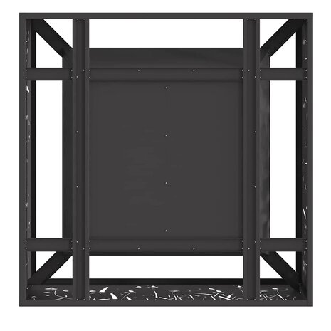 Vuurkorf Zwart 80 x 80 x 30 cm Staal 9