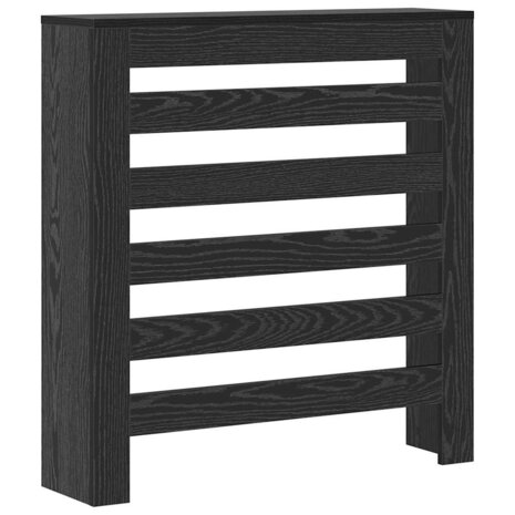 Radiatorafdekking Zwart Eiken 78 x 20 x 82 cm Bewerkt hout 2