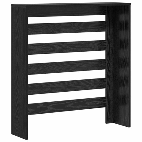 Radiatorafdekking Zwart Eiken 78 x 20 x 82 cm Bewerkt hout 6