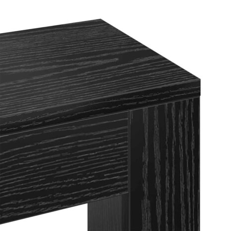 Radiatorafdekking Zwart Eiken 205 x 21,5 x 83,5 cm Bewerkt hout 6