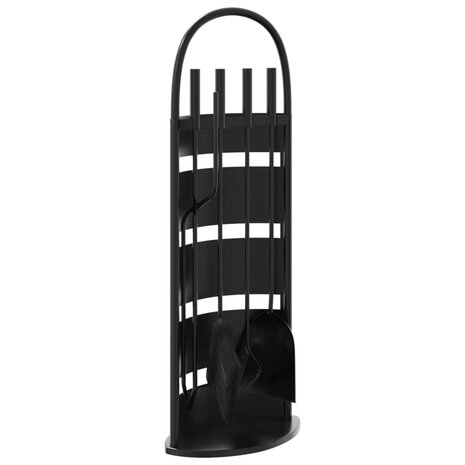 5-delige openhaardgereedschapset 23x15x66 cm staal 2