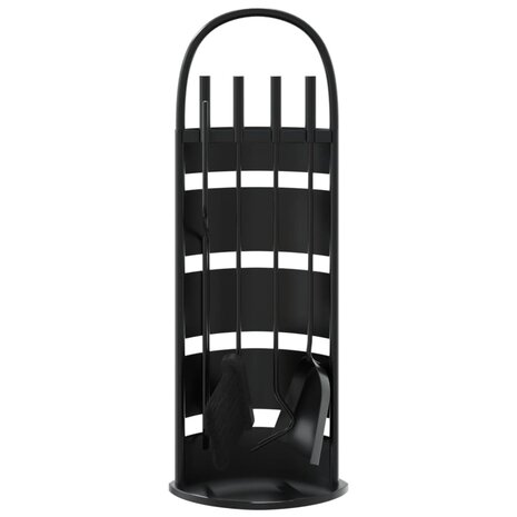 5-delige openhaardgereedschapset 23x15x66 cm staal 4