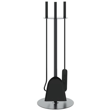 4-delige openhaardgereedschapset 22x59 cm staal 4
