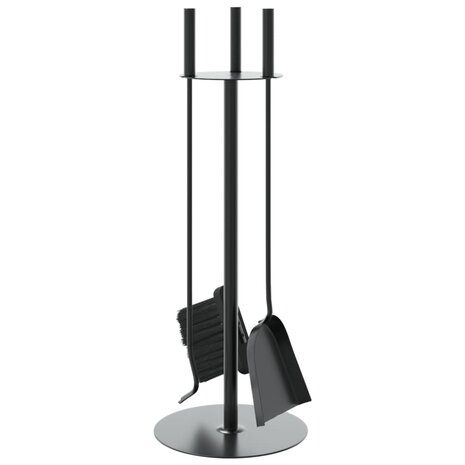 4-delige openhaardgereedschapset 22x59 cm staal 5