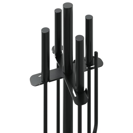 5-delige openhaardgereedschapset 18x66 cm staal 7
