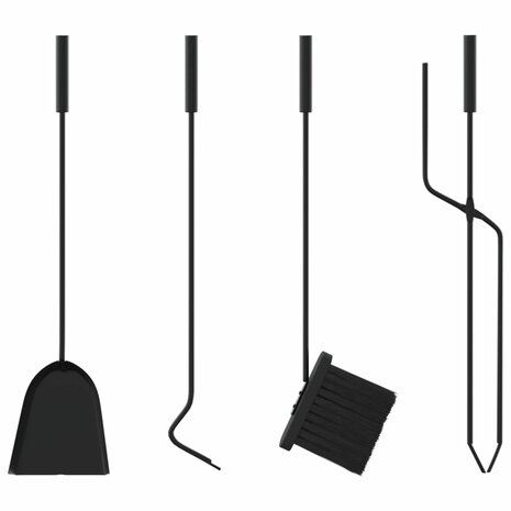 5-delige openhaardgereedschapset 18x66 cm staal 9