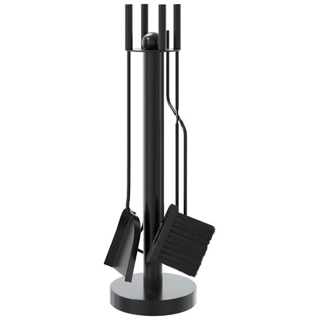 5-delige openhaardgereedschapset 18x56 cm staal 2