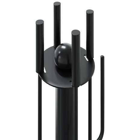 5-delige openhaardgereedschapset 18x56 cm staal 7
