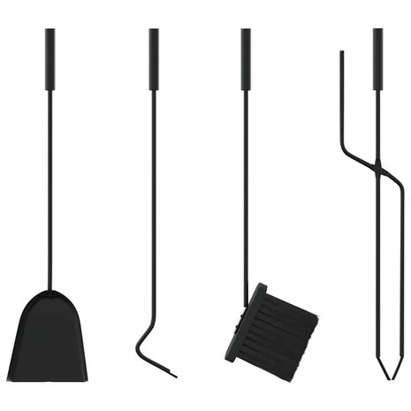 5-delige openhaardgereedschapset 18x56 cm staal 9