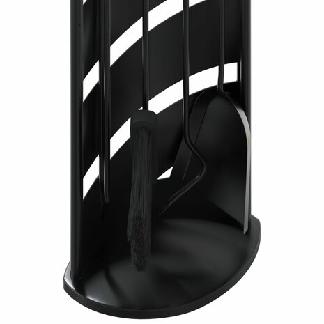5-delige openhaardgereedschapset 23x15x66 cm staal 8