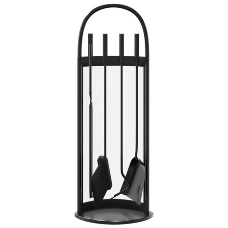 5-delige openhaardgereedschapset 23x15x66 cm staal 4
