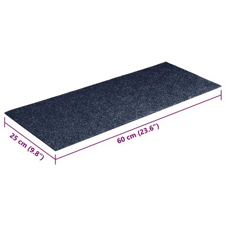 Trapmatten Zelfklevend 15 stuks 60x25 cm Grijs Blauw Rechthoekig 8
