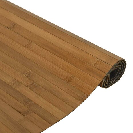 Vloerkleed rechthoekig 60x100 cm bamboe bruin 4