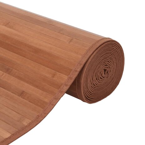 Vloerkleed rechthoekig 60x300 cm bamboe bruin 4