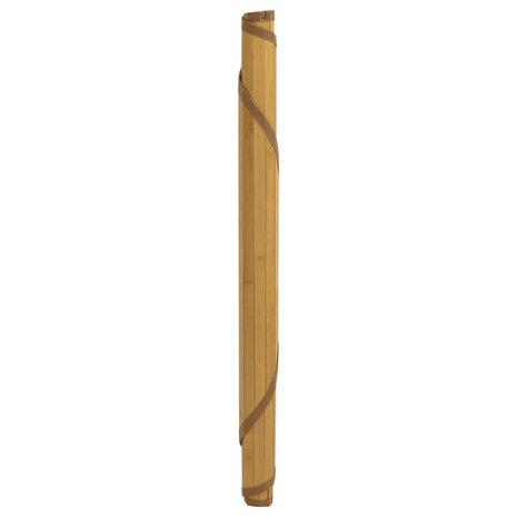 Vloerkleed rond 80 cm bamboe naturel 3