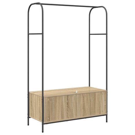 Kledingrek Bruin Eiken 100 x 44 x 160 cm Bewerkt hout 7