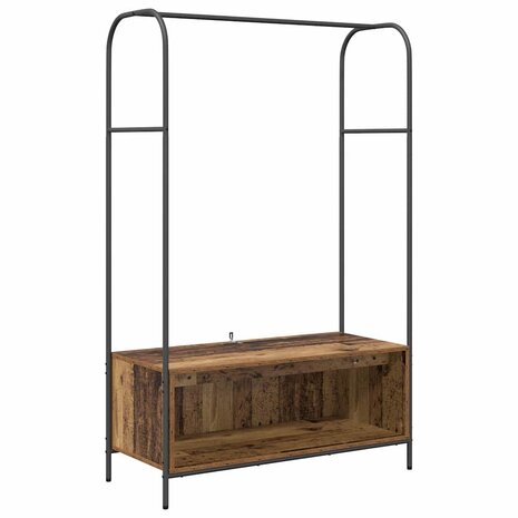 Kledingrek Bruin Eiken 100 x 44 x 160 cm Bewerkt hout 2