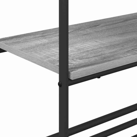 Kledingrek met plank Grijs sonoma 60 x 30 x 171 cm Bewerkt hout 8