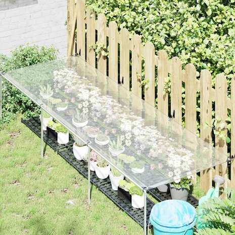 Doorzichtig zeildoek met zeilringen 1x3 m polyethyleen 3