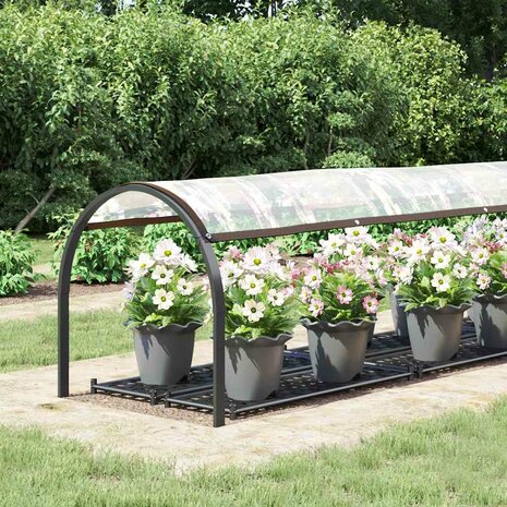 Doorzichtig zeildoek met zeilringen 1x4 m polyethyleen 2