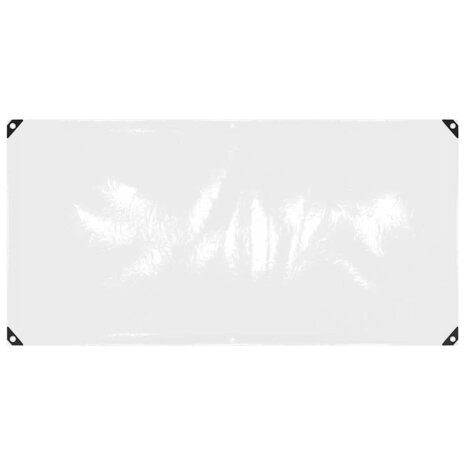 Doorzichtig zeildoek met zeilringen 1x2 m PVC 2
