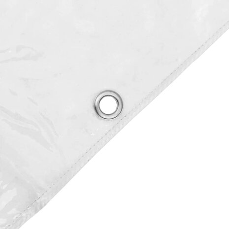 Doorzichtig zeildoek met zeilringen 1x3 m PVC 9