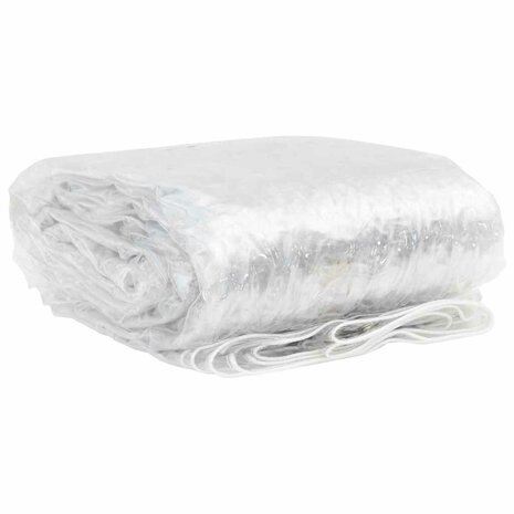 Doorzichtig zeildoek met zeilringen 1x4 m PVC 4