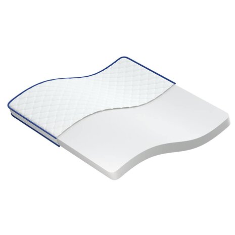 Traagschuimmatras 200x200x17 cm Zacht wit 2