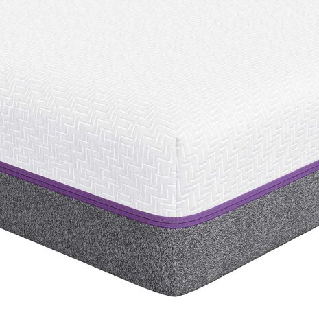 Matras Wit en Grijs 80 x 200 cm Jacquard stof 2