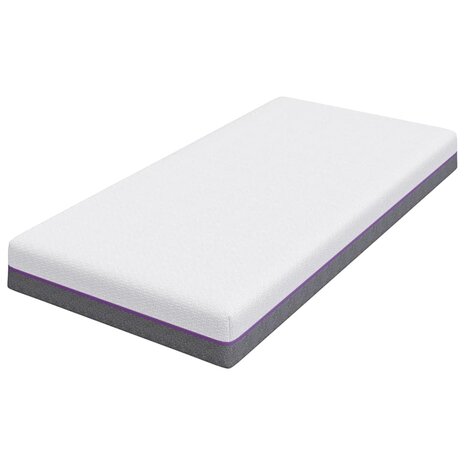 Matras Wit en Grijs 90 x 190 cm Jacquard stof 4