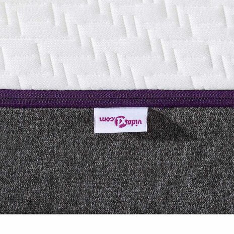 Matras Wit en Grijs 90 x 190 cm Jacquard stof 8