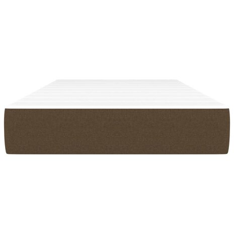 Pocketveringmatras medium 80x200x20 cm stof donkerbruin 3