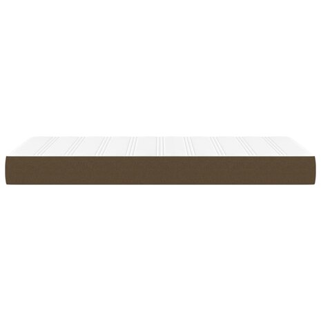 Pocketveringmatras medium 80x200x20 cm stof donkerbruin 4