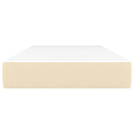 Pocketveringmatras medium 90x190x20 cm stof cr&egrave;mekleurig 3