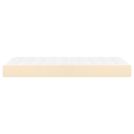 Pocketveringmatras medium 90x190x20 cm stof cr&egrave;mekleurig 4